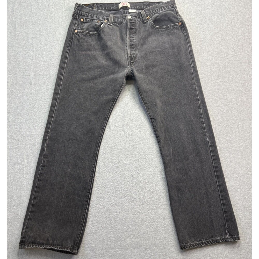 VTG Levis Mens Original Straight Leg Button Fly 501 Jeans 38x32 (36x29) WPL-423